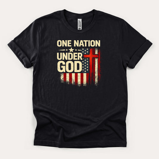 One Nation Under God Shirt – Patriotic Christian T-Shirt
