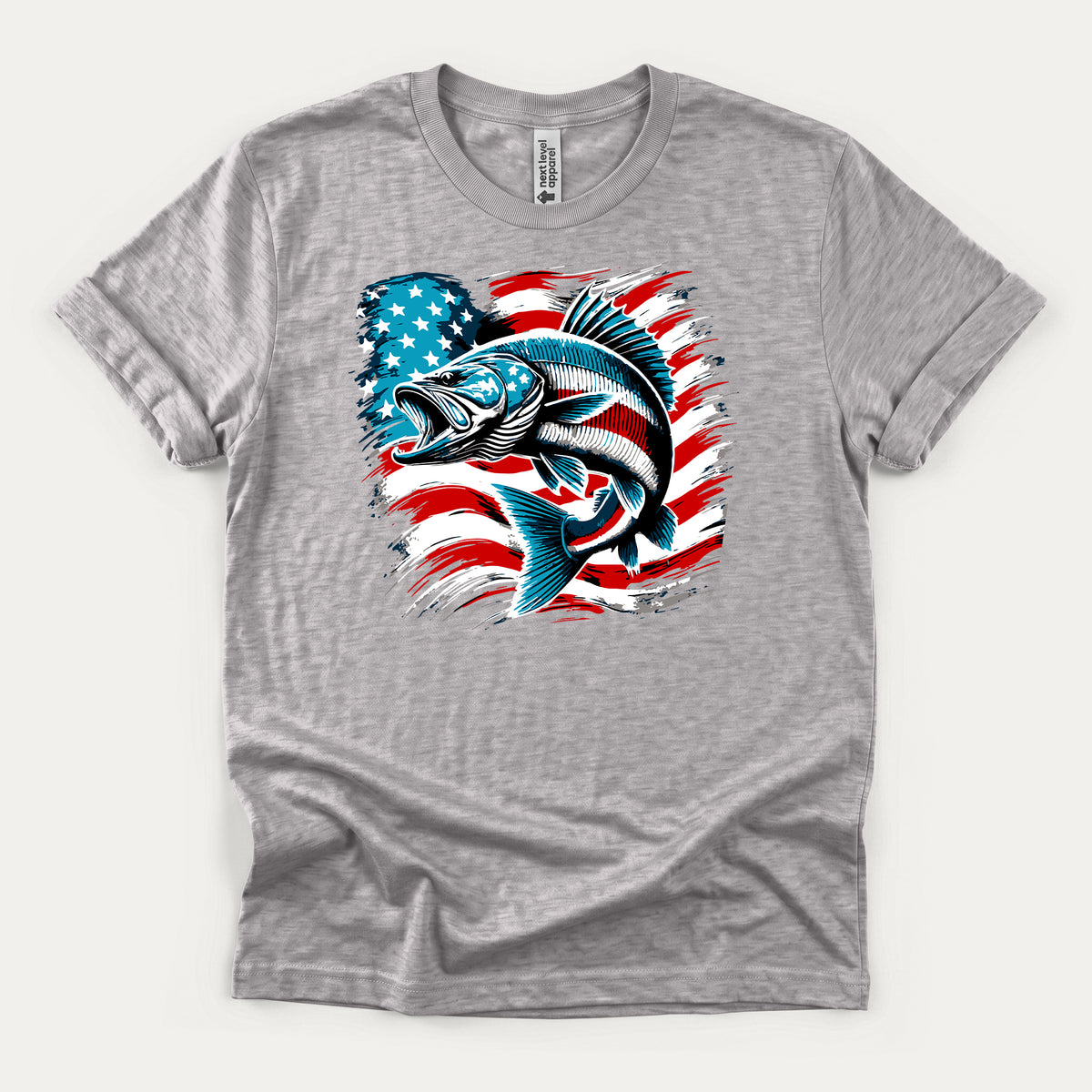 Patriotic Fishing Shirt – American Flag Fisherman Tee