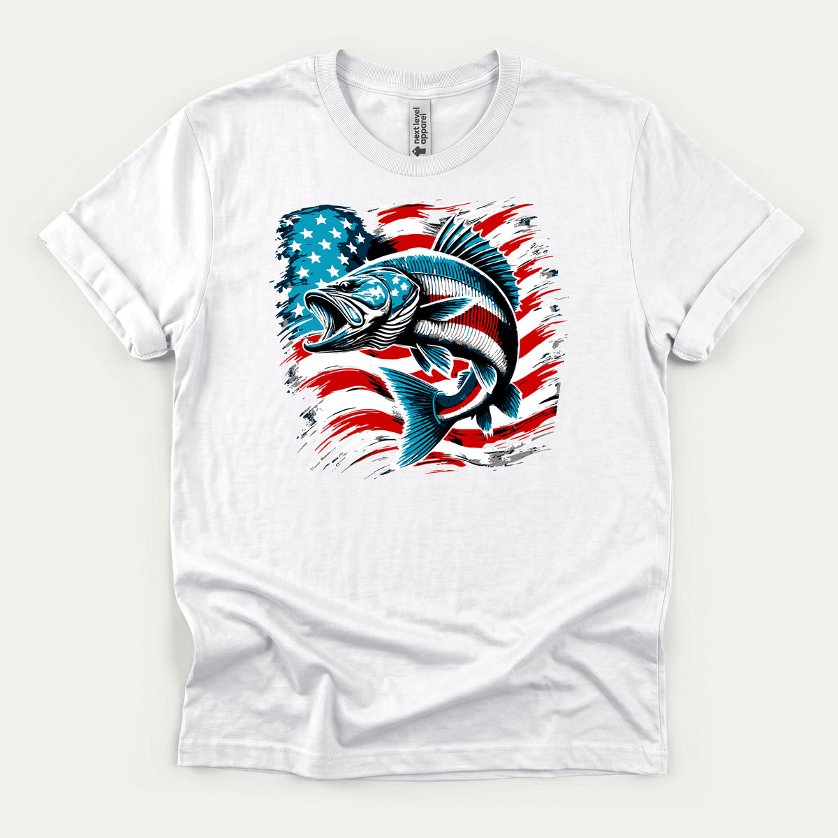 Patriotic Fishing Shirt – American Flag Fisherman Tee