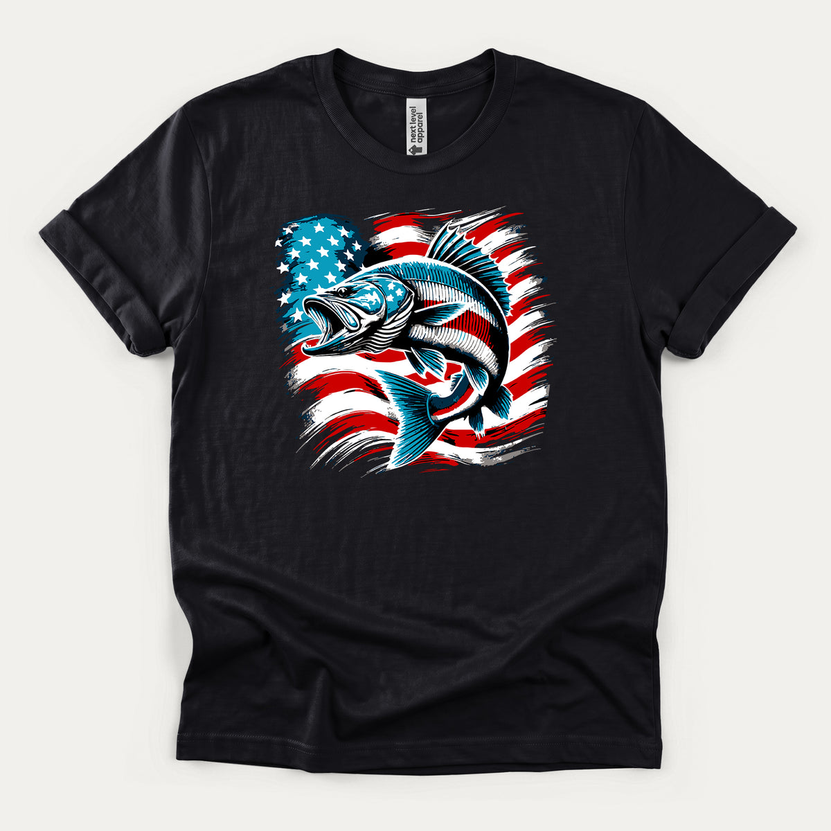 Patriotic Fishing Shirt – American Flag Fisherman Tee
