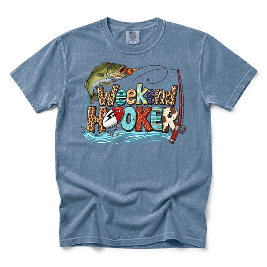 Weekend Hooker Fishing Shirt – Funny Fisherman Tee